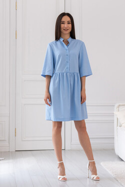 Сукня "Тільда-міні з вишивкою" блакитний