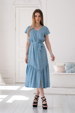 Сукня "Амелія" блакитний принт