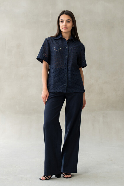 Брюки "Тея" темно-синій