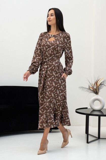 Сукня "Аірін" капучино принт